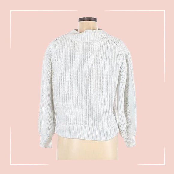 J. Crew Pullover Sweater | Mock neck, Cropped Fit - Picture 2 of 3
